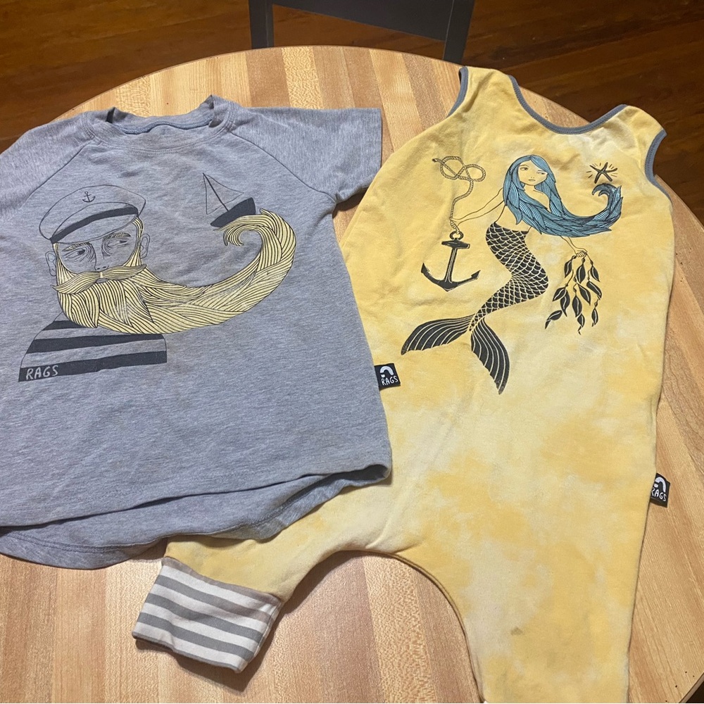 Gray and Yellow Graphic Kids Outfit